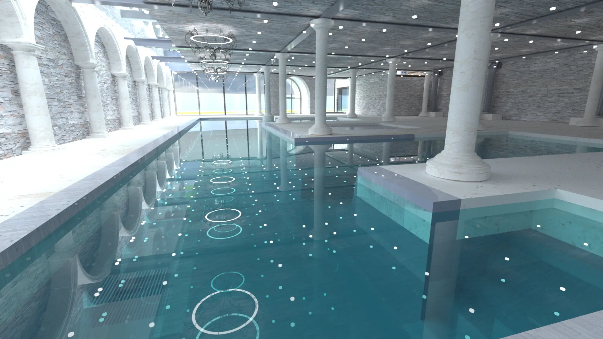 Perspective du futur espace wellness de Val Saint Remy
