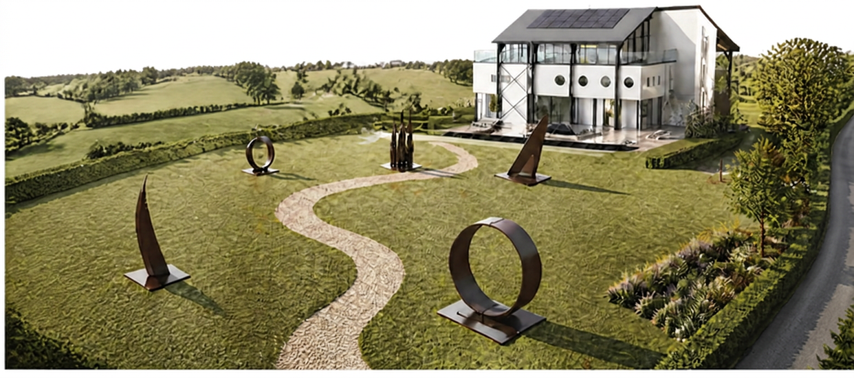 Rendu du jardin d’art de Val Saint Remy
